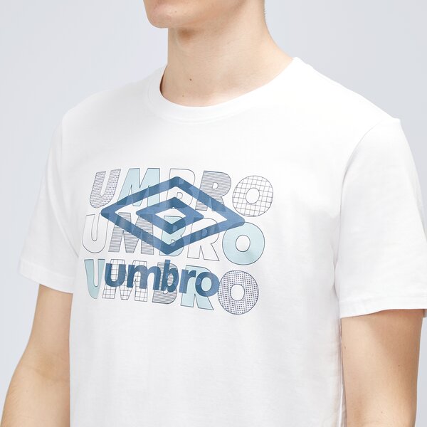 Koszulka męska UMBRO T-SHIRT MEDHO ul123tsm03001 kolor biały