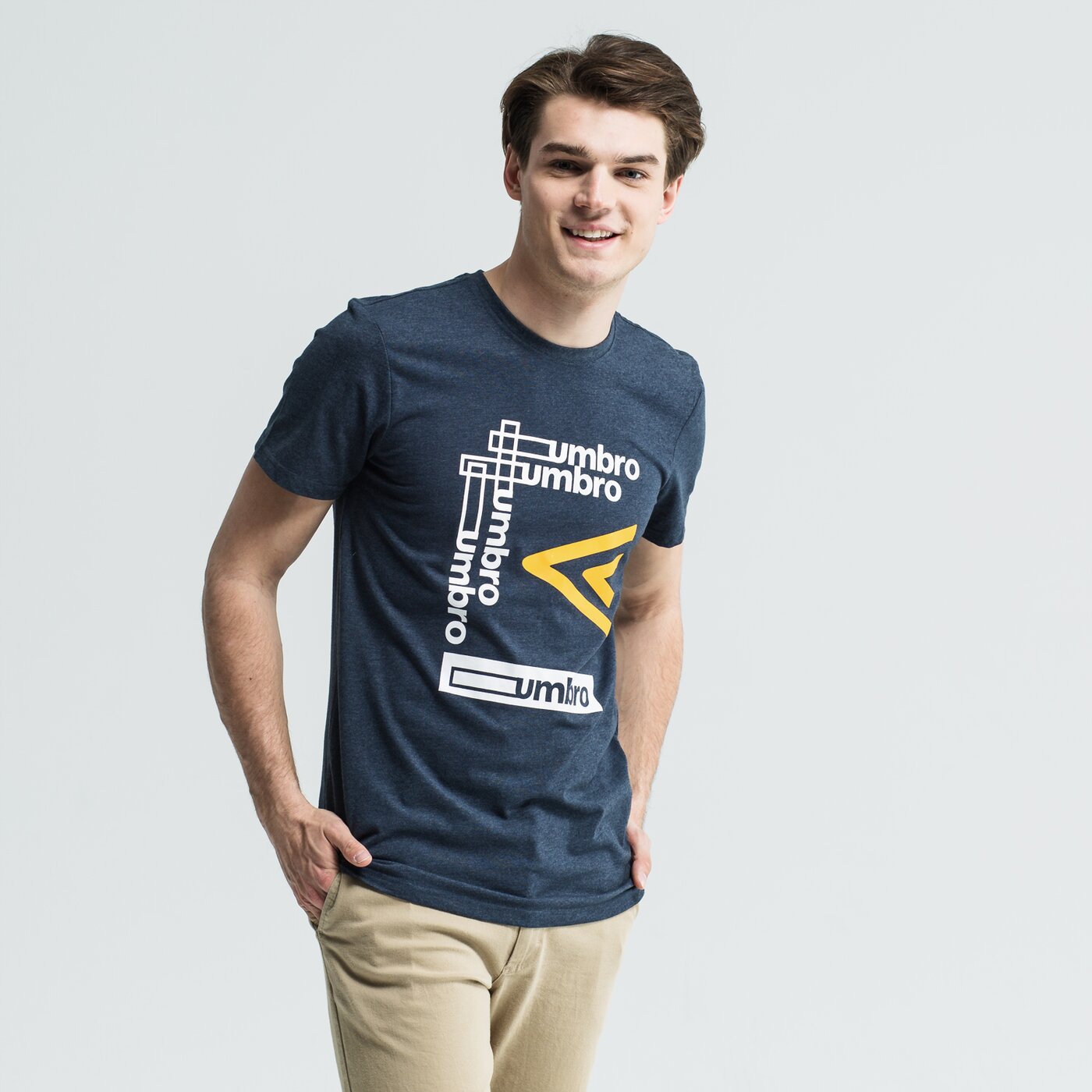 Koszulka męska UMBRO T-SHIRT SS OLPATO ul19tsm37001 kolor granatowy