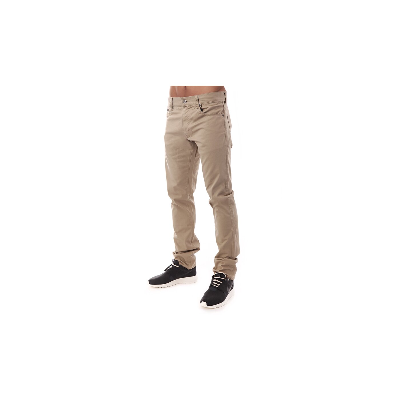 Spodnie dresowe męskie NIKE SPODNIE SB FREMONT STRETCH 5-PKT PANT 620205235 kolor beżowy