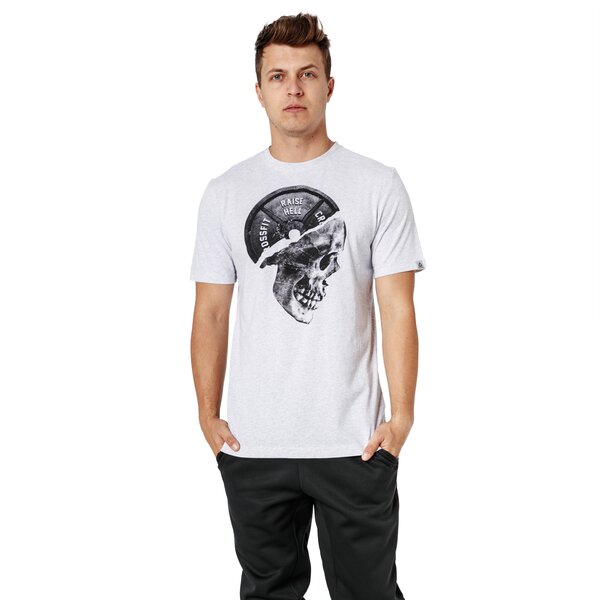 Koszulka męska REEBOK T-SHIRT SS CF PLATED SKULL TEE dh3693 kolor szary