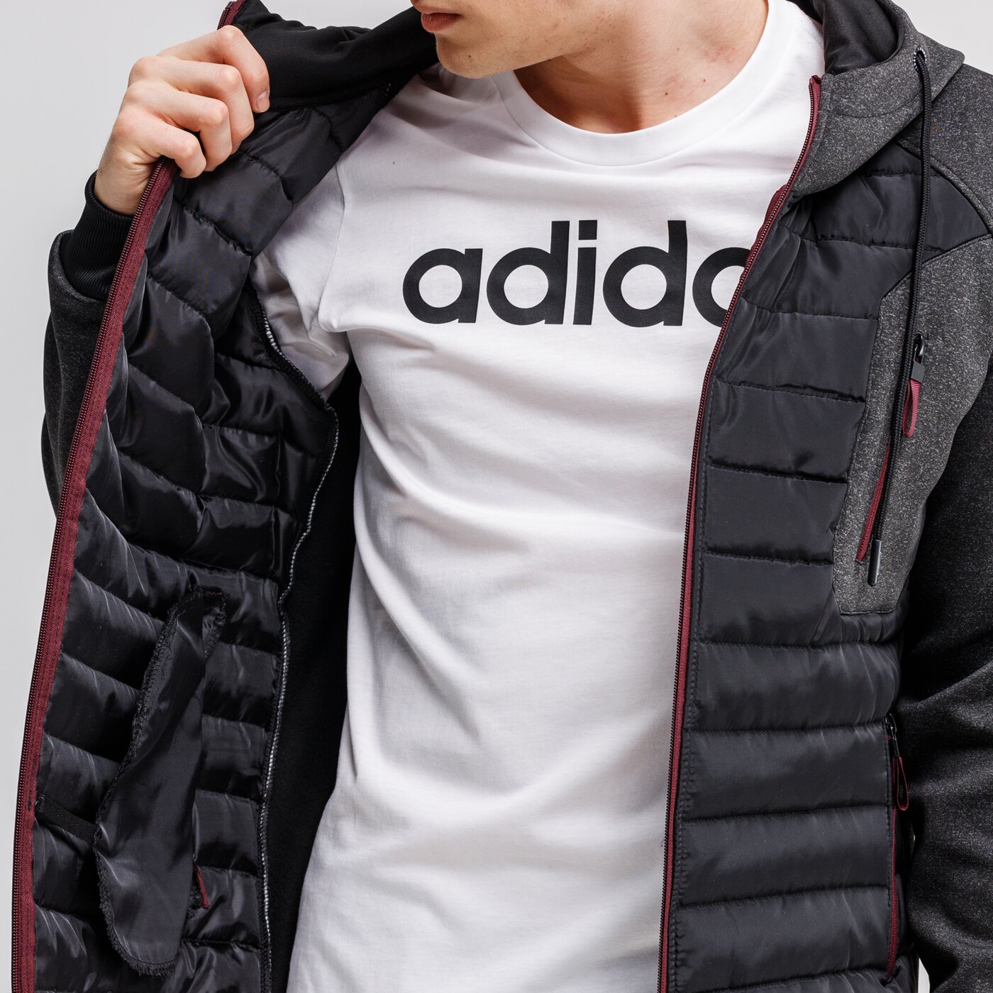 Bluza męska LONSDALE BLUZA FRANDLEY 114048-1052 kolor szary