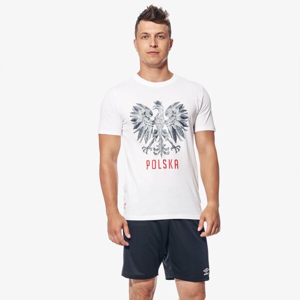 Koszulka męska UMBRO T-SHIRT POLSKA GEO GRAPHIC 01 65416u-002 kolor biały
