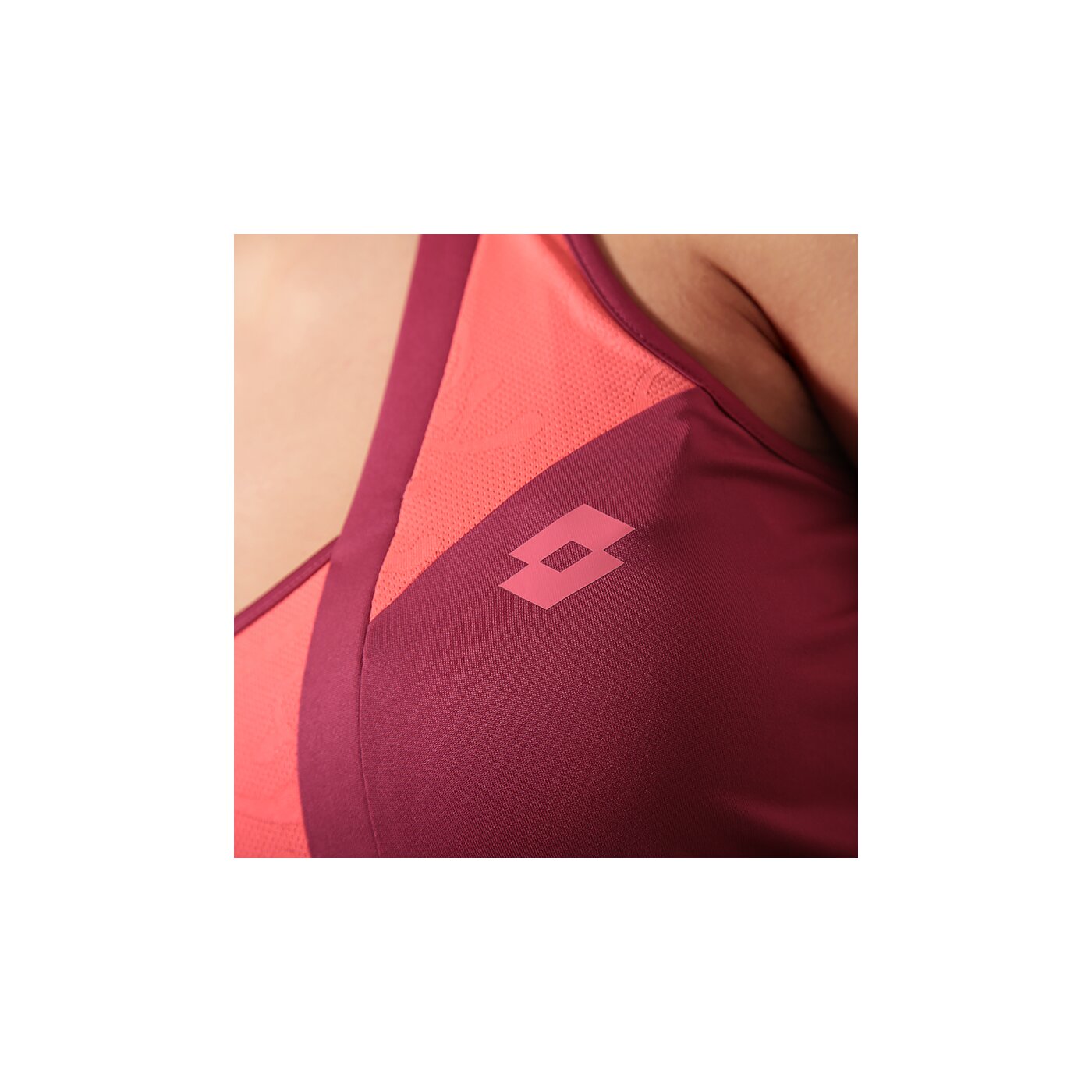 Top damski LOTTO TANK NATTY q2397 kolor czerwony