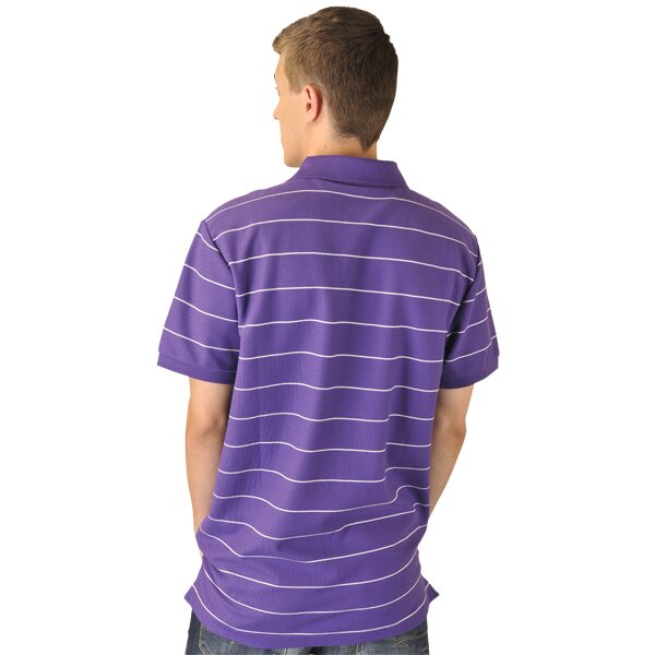 Koszulka polo męska NIKE POLO AD CLUB PIQUE THIN STRIPE 402541540 kolor fioletowy