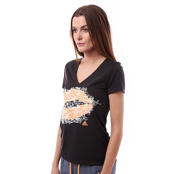 Koszulka damska ADIDAS T-SHIRT BRAZIL TEE Q12 f50888 kolor czarny