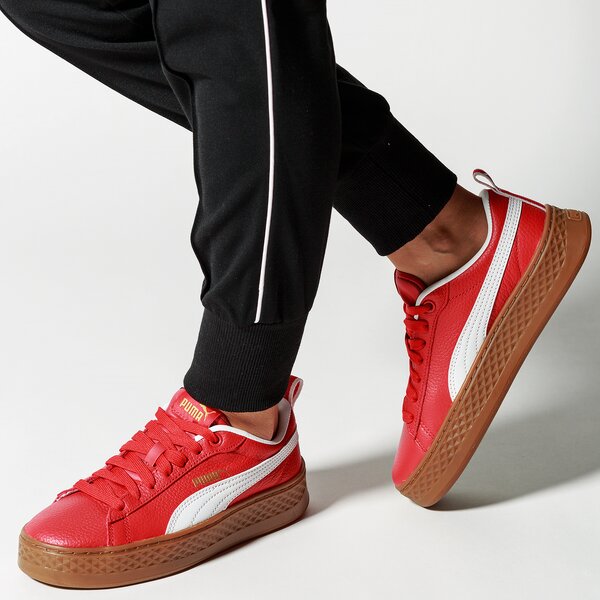Buty sportowe damskie PUMA SMASH PLATFORM BSQ 36692602 kolor czerwony