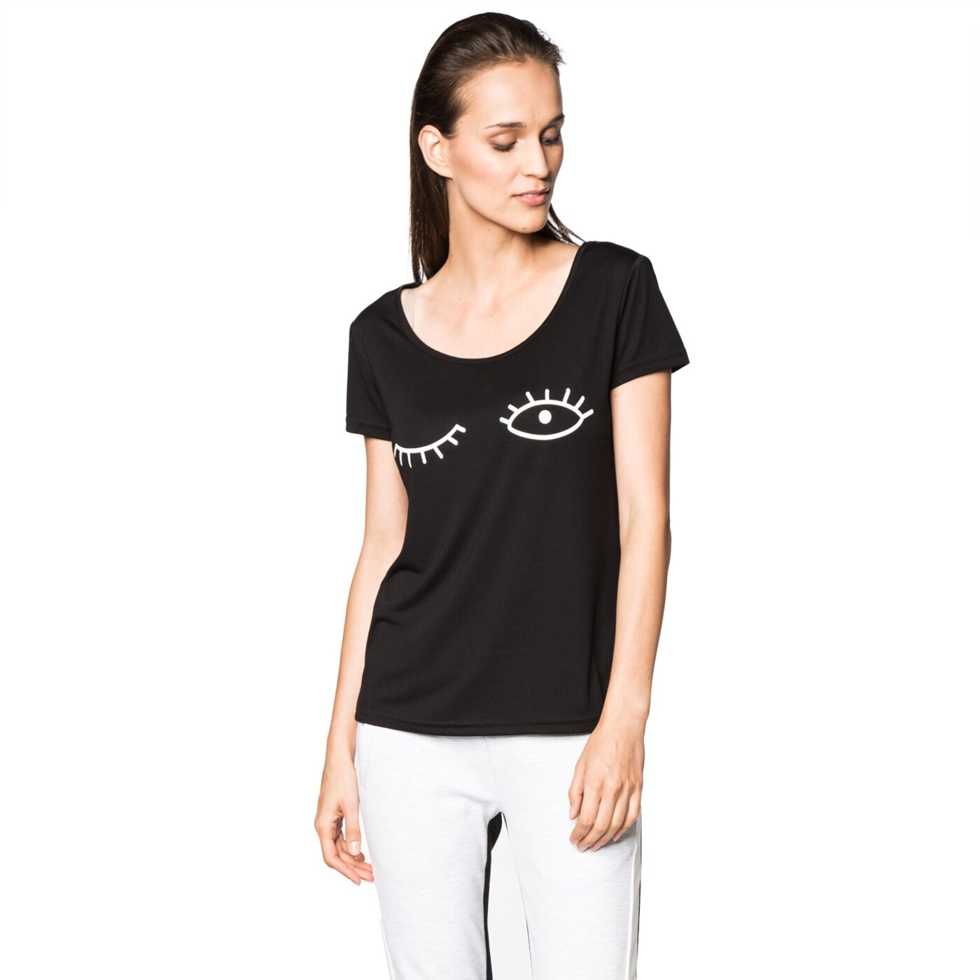 Koszulka damska UMBRO T-SHIRT MASCARA ul36tsd04001 kolor czarny