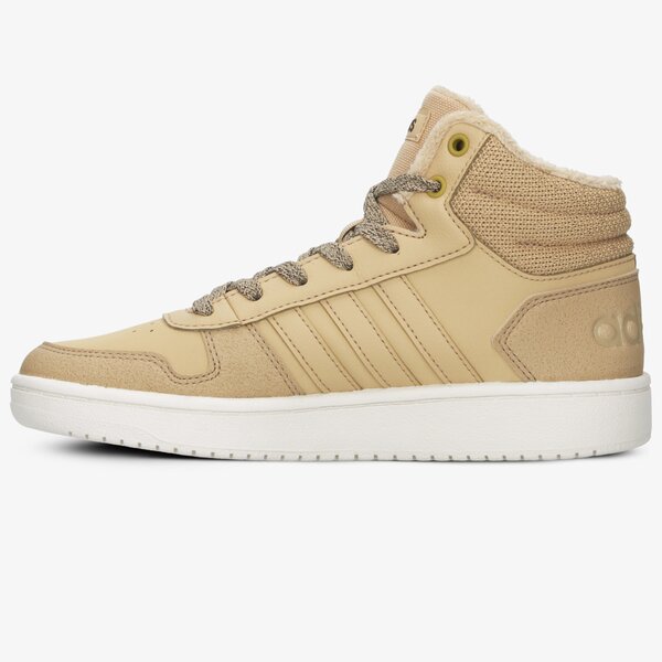 Buty sportowe damskie ADIDAS HOOPS 2.0 MID ee7876 kolor beżowy