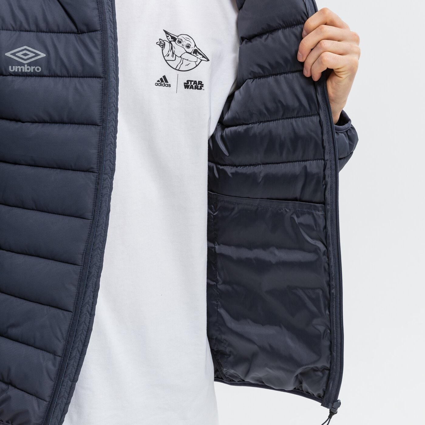 Kurtka zimowa męska UMBRO KURTKA ZIMOWA HARPY ul321kum90003 kolor granatowy