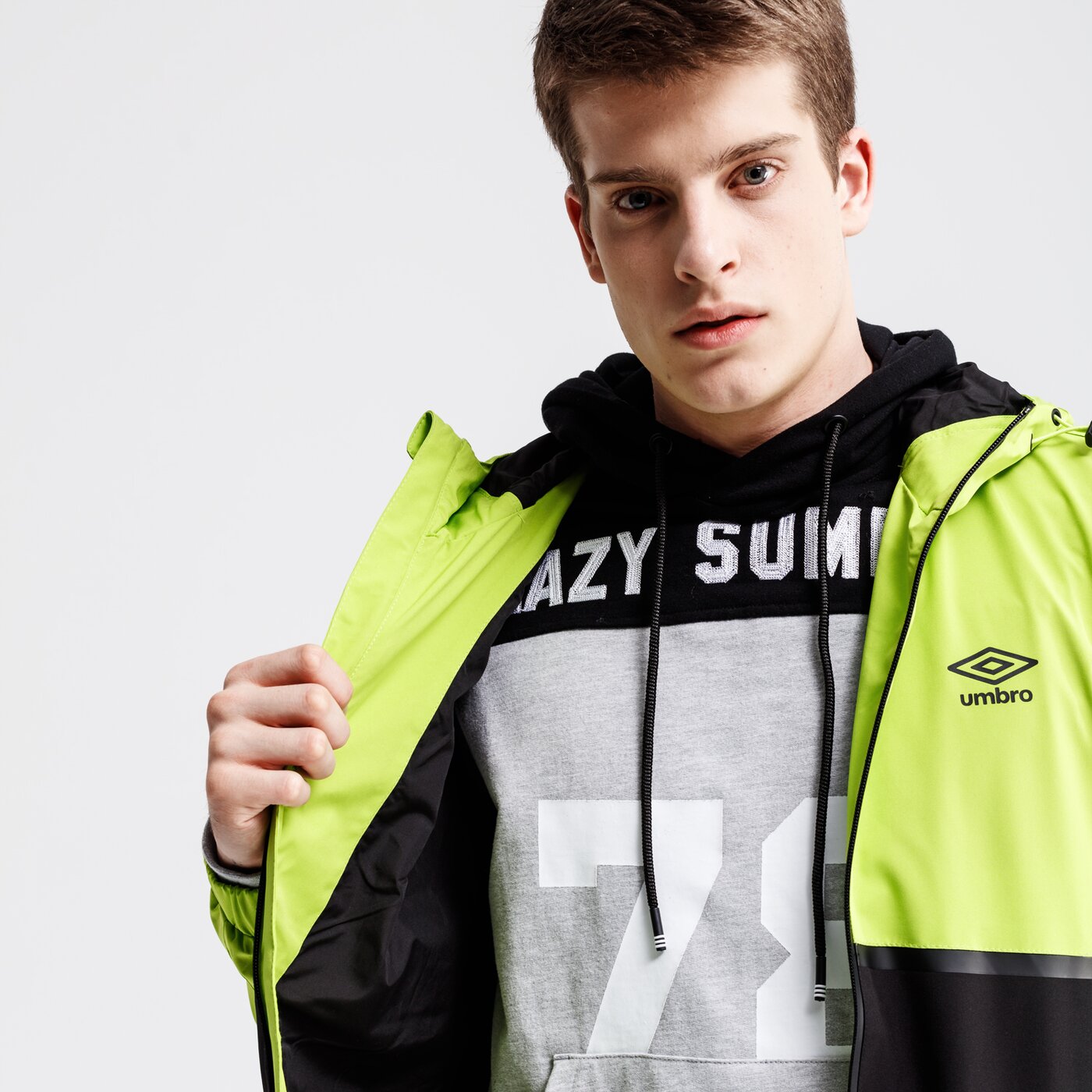 Kurtka przejściowa męska UMBRO KURTKA SETAR ul19kum22001 kolor zielony