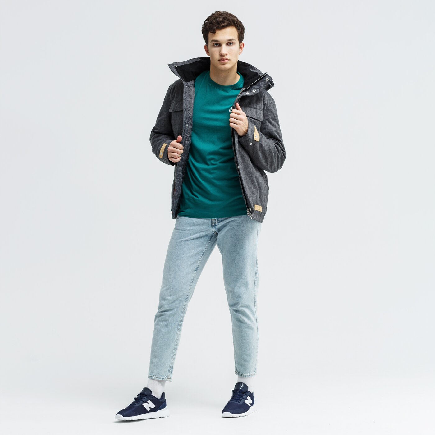 Kurtka zimowa męska FEEWEAR KURTKA ZIMOWA JINN fw39kum22002 kolor szary