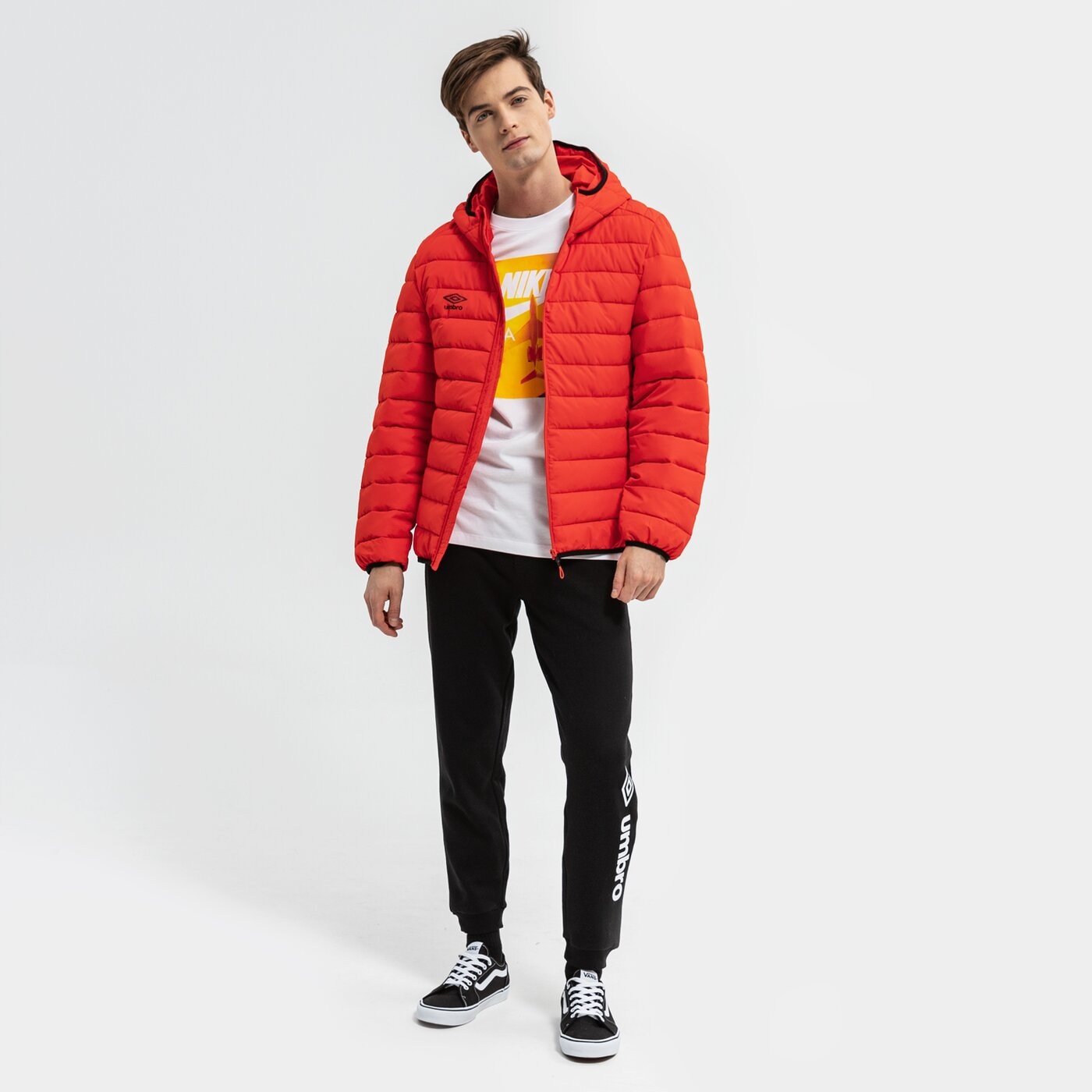 Kurtka zimowa męska UMBRO KURTKA ZIMOWA HARPY ul321kum90002 kolor czerwony