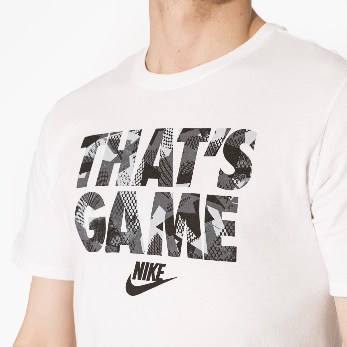 Koszulka męska NIKE T-SHIRT SS M NSW 834717100 kolor biały