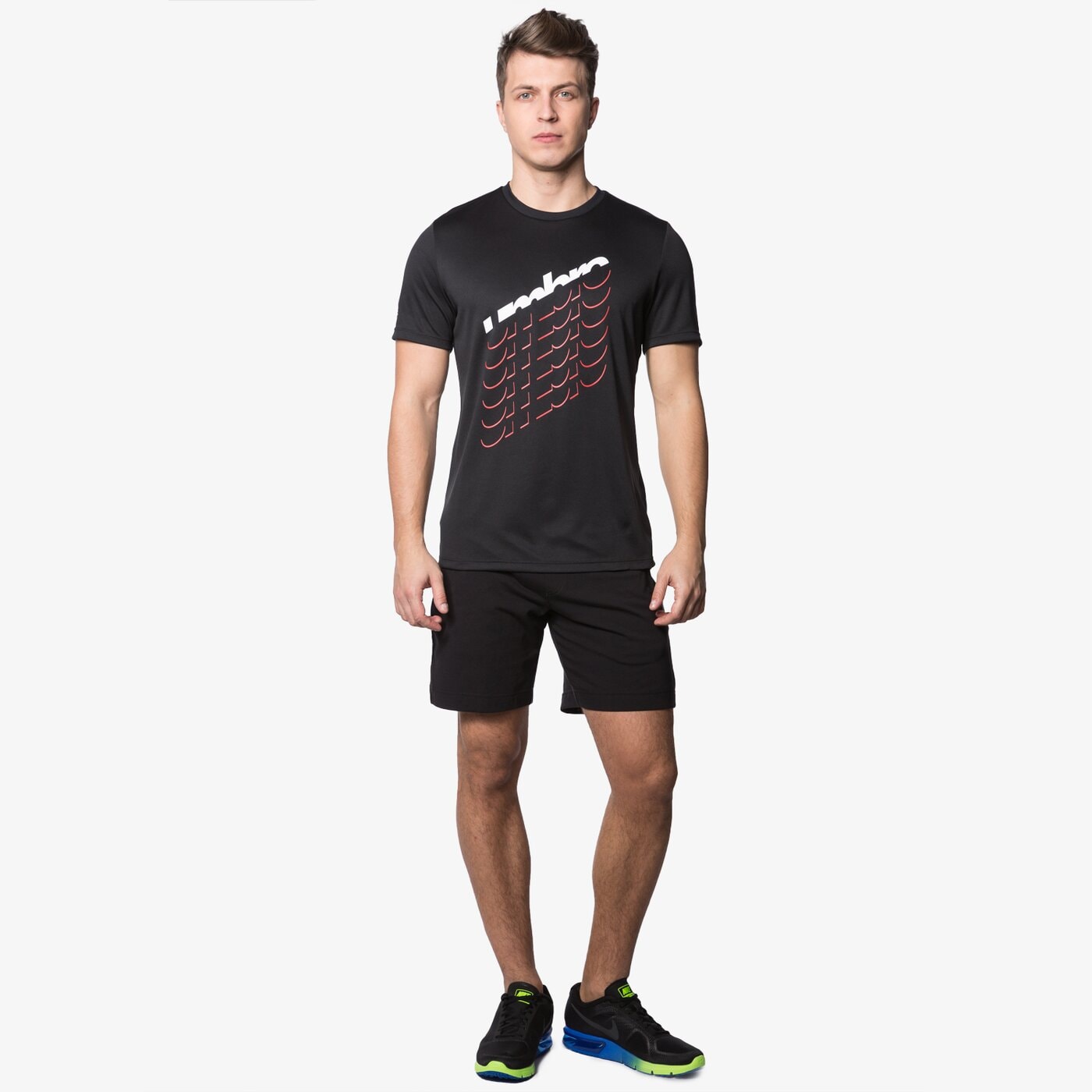 Koszulka męska UMBRO T-SHIRT VELOCE POLY TEE 64449u060 kolor czarny