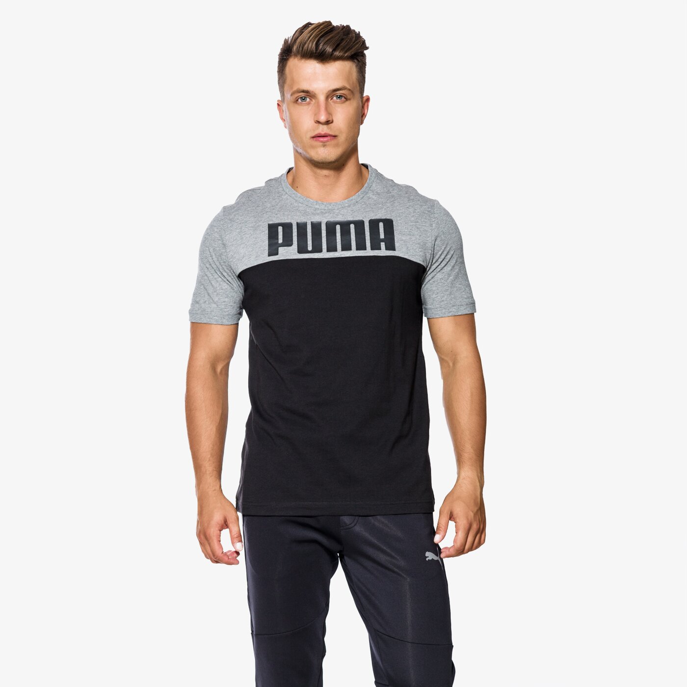 Koszulka męska PUMA T-SHIRT SS REBELBLOCK 59246931 kolor czarny