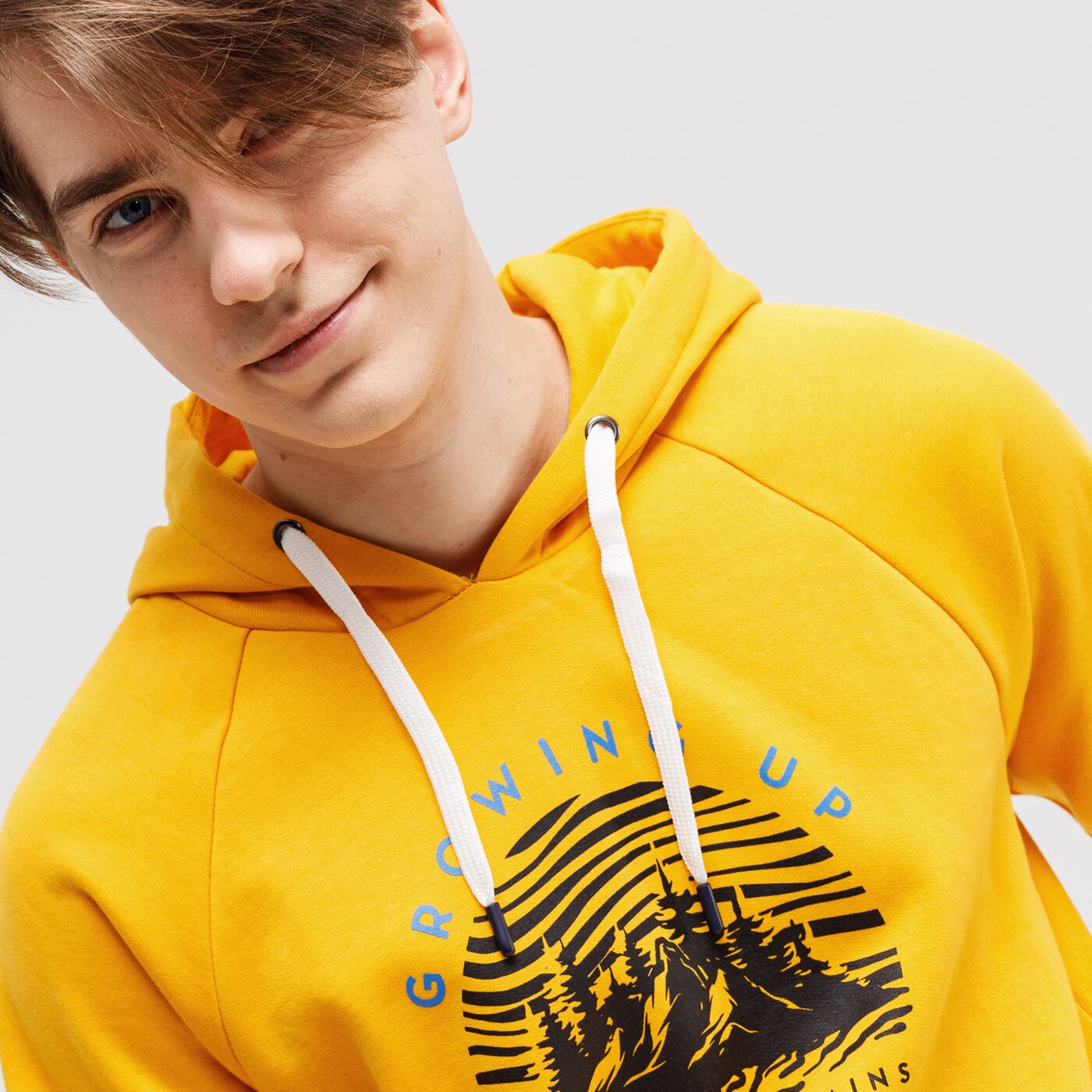 Bluza męska UP8 BLUZA Z KAPTUREM MATTISON up121blm32002 kolor żółty