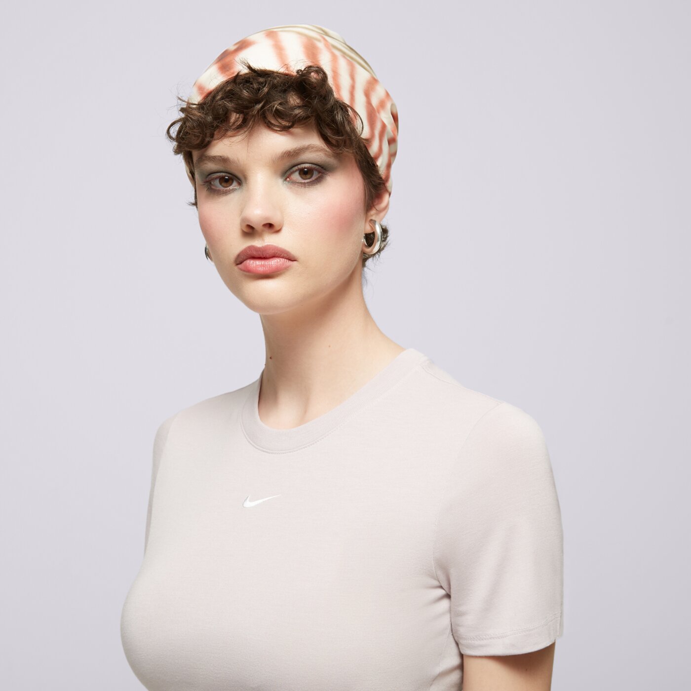 Koszulka damska NIKE T-SHIRT W NSW ESSNTL SLM CRP fb2873-019 kolor różowy