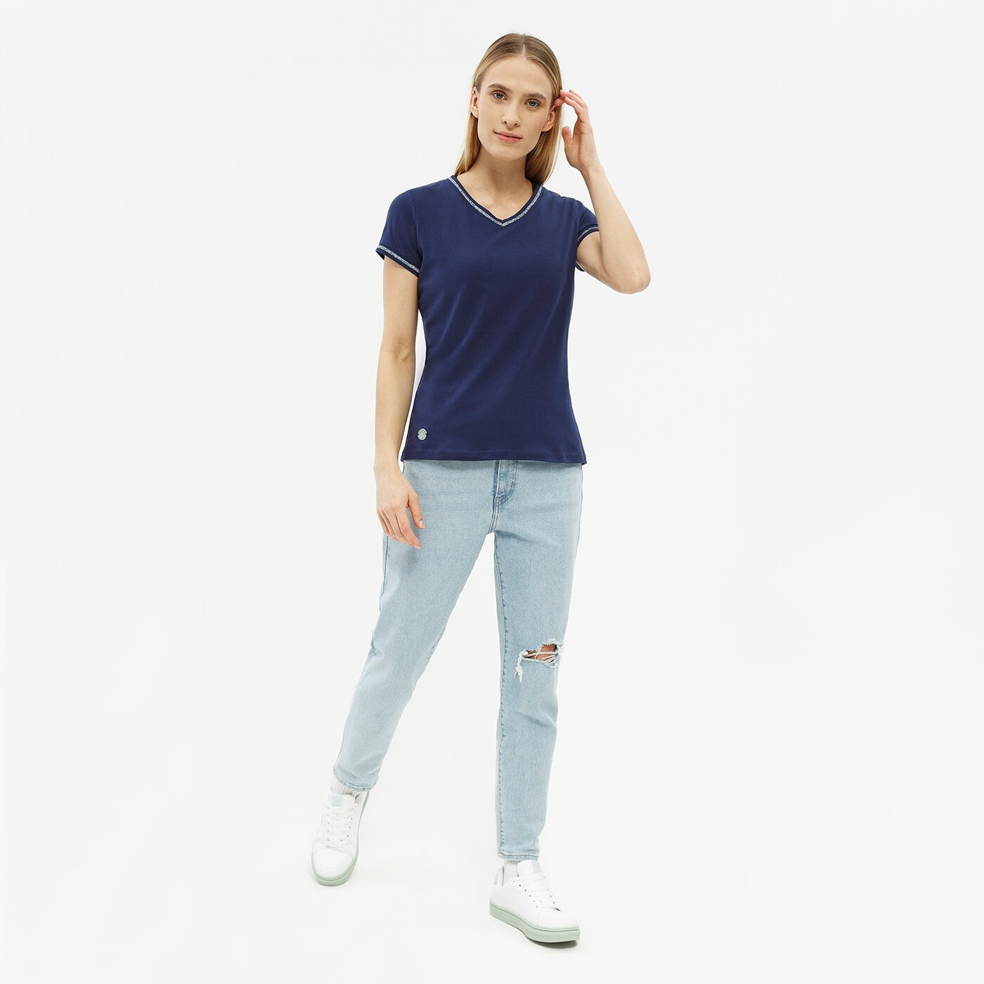 Koszulka damska UMBRO T-SHIRT AUGUSTA ul122tsd45001 kolor granatowy