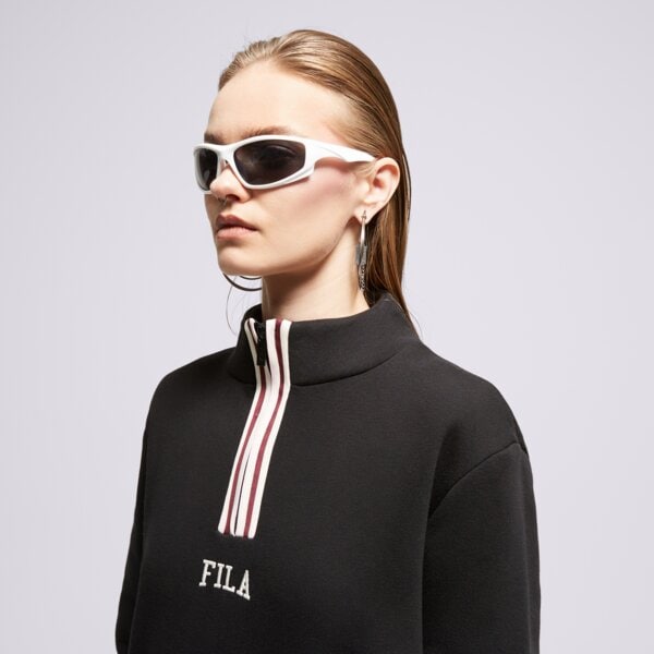 Bluza damska FILA BLUZA STRIPE 1/4 ZP BLK/PK devineblk kolor czarny