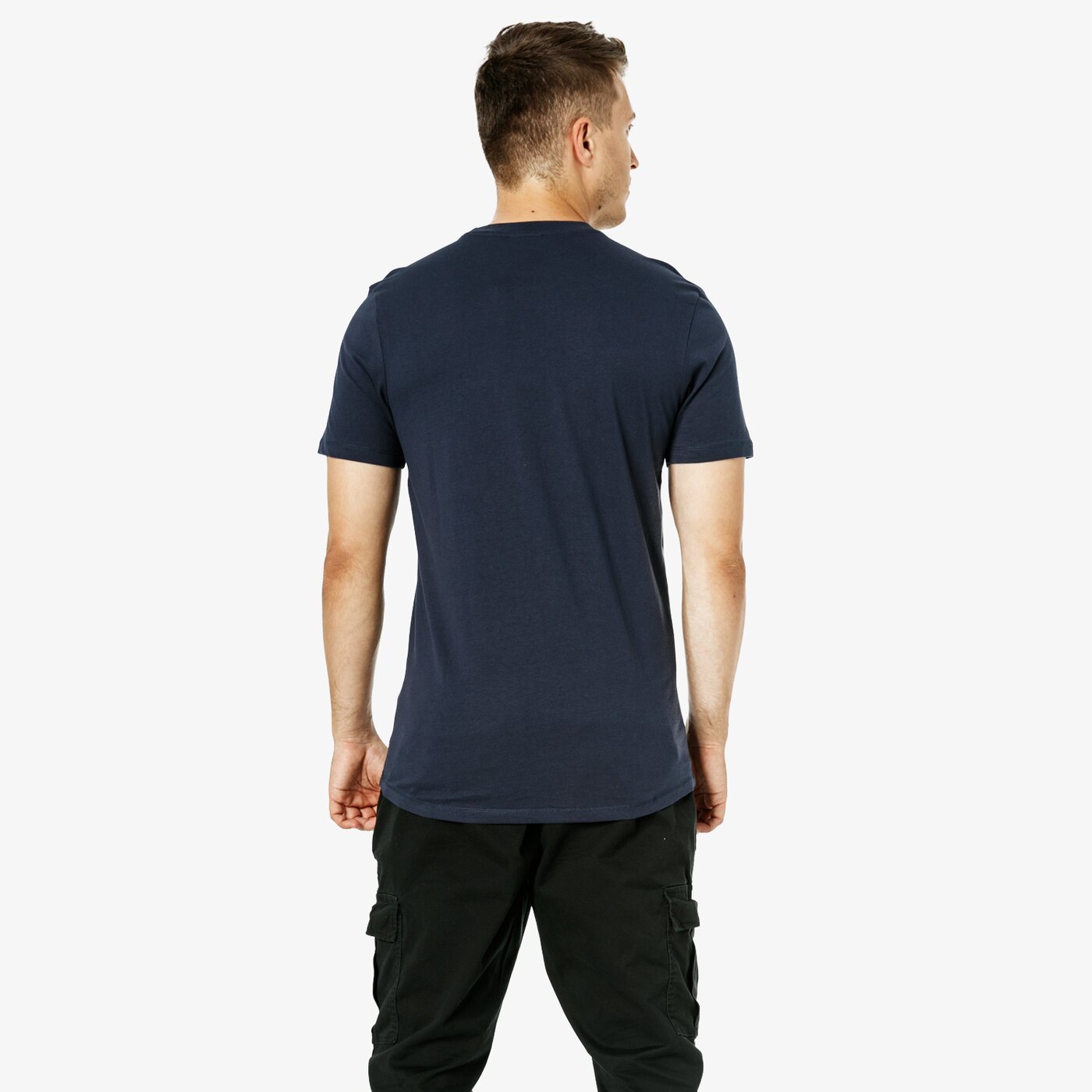 Koszulka męska UMBRO T-SHIRT SS FW SMALL LOGO COTTON 65093u-y70 kolor granatowy