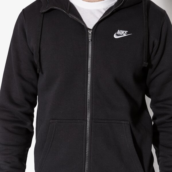 Bluza męska NIKE BLUZA M NSW HOODIE FZ FLC 804389010 kolor czarny