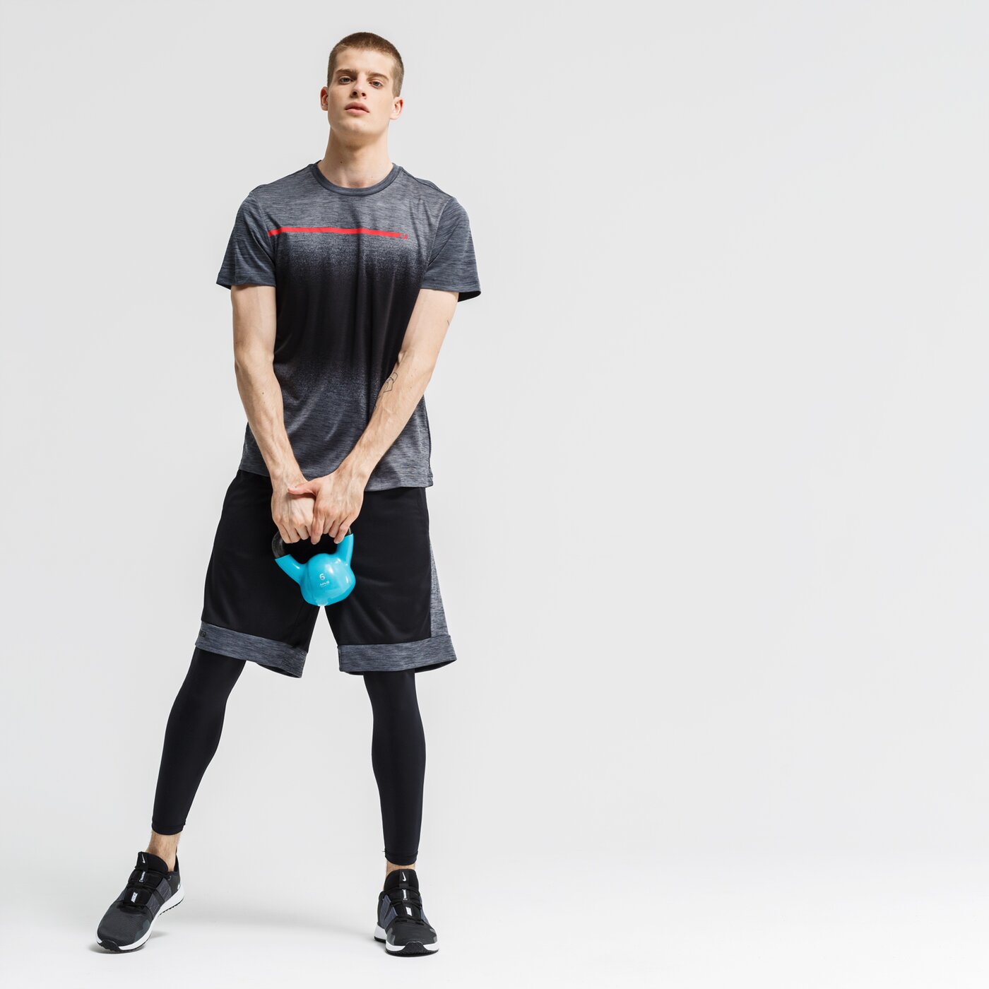 Koszulka męska LOTTO T-SHIRT SS VABENE PL 211427-029 kolor szary