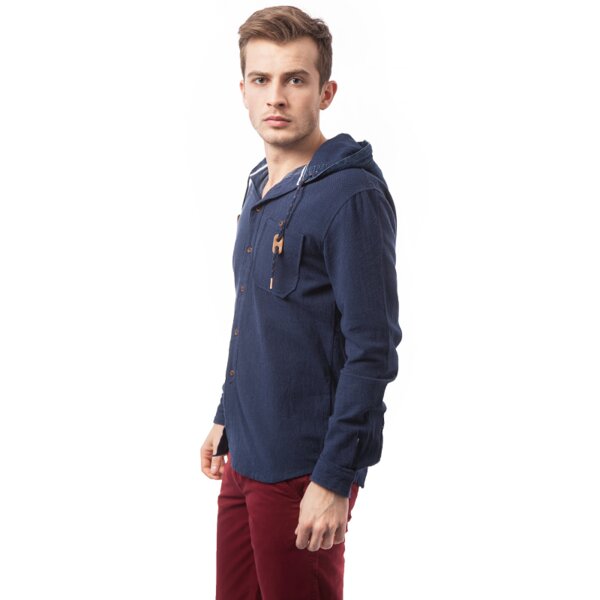 CONFRONT KOSZULA POWO cf15kzm01001 kolor granatowy