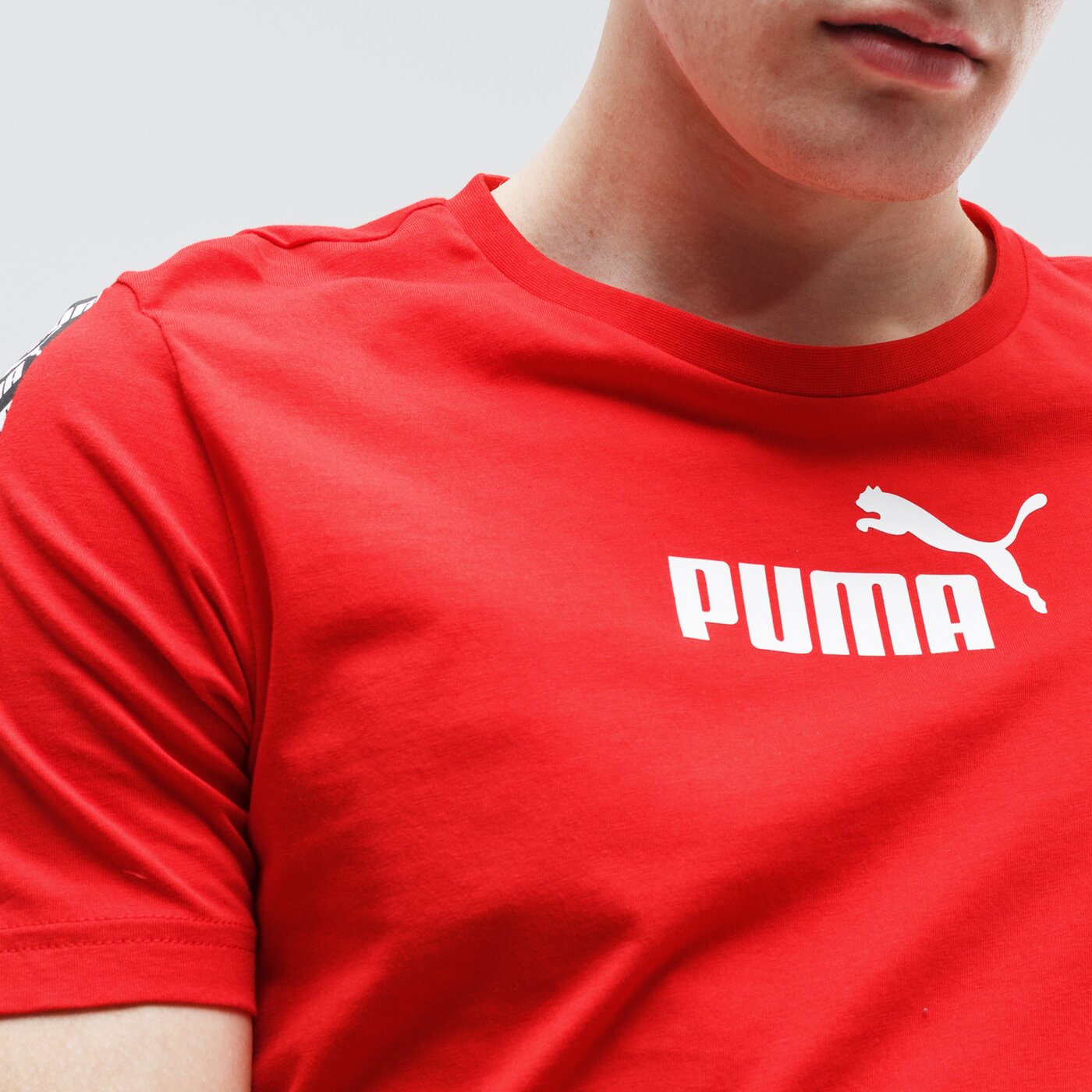 Koszulka męska PUMA T-SHIRT AMPLIFIED 581384 11 kolor czerwony