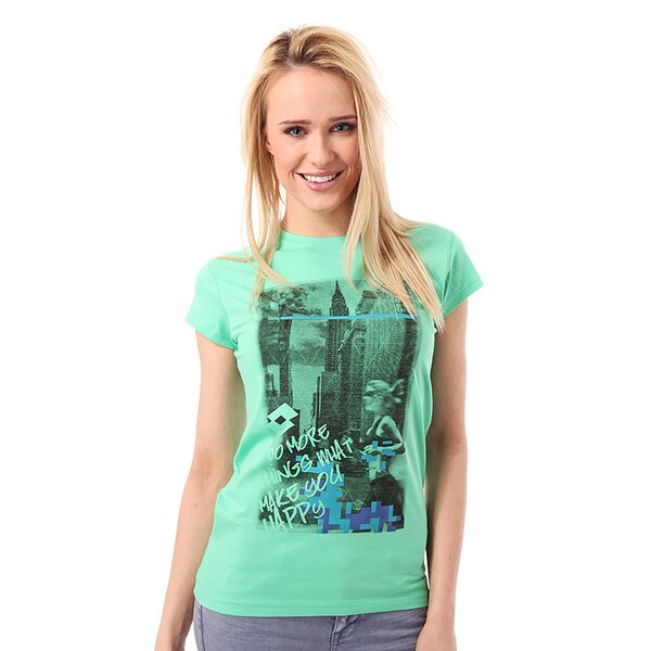 Koszulka damska LOTTO  T-SHIRT KARIN lo14tsd22001 kolor zielony