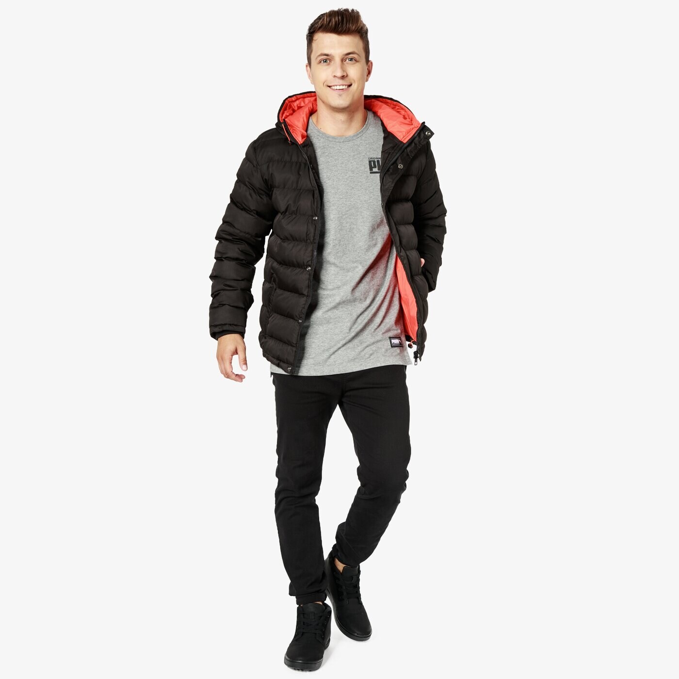 Kurtka zimowa męska UMBRO KURTKA LARIMAR ul38kum33001 kolor czarny