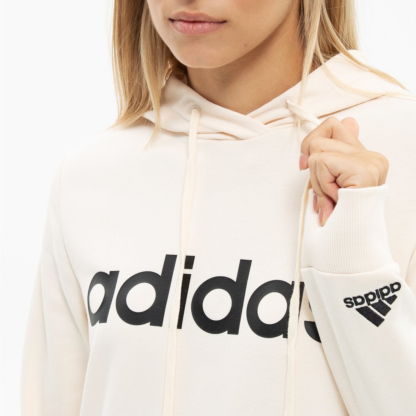 Bluza damska ADIDAS BLUZA Z KAPTUREM W LIN FT HD hl2159 kolor beżowy