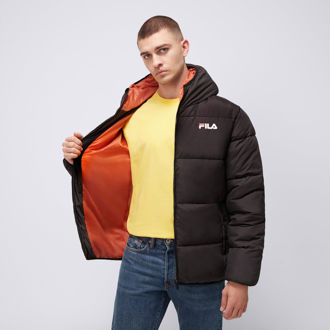 Kurtka zimowa męska FILA KURTKA ZIMOWA BUGSY  fw23spm200643 kolor czarny