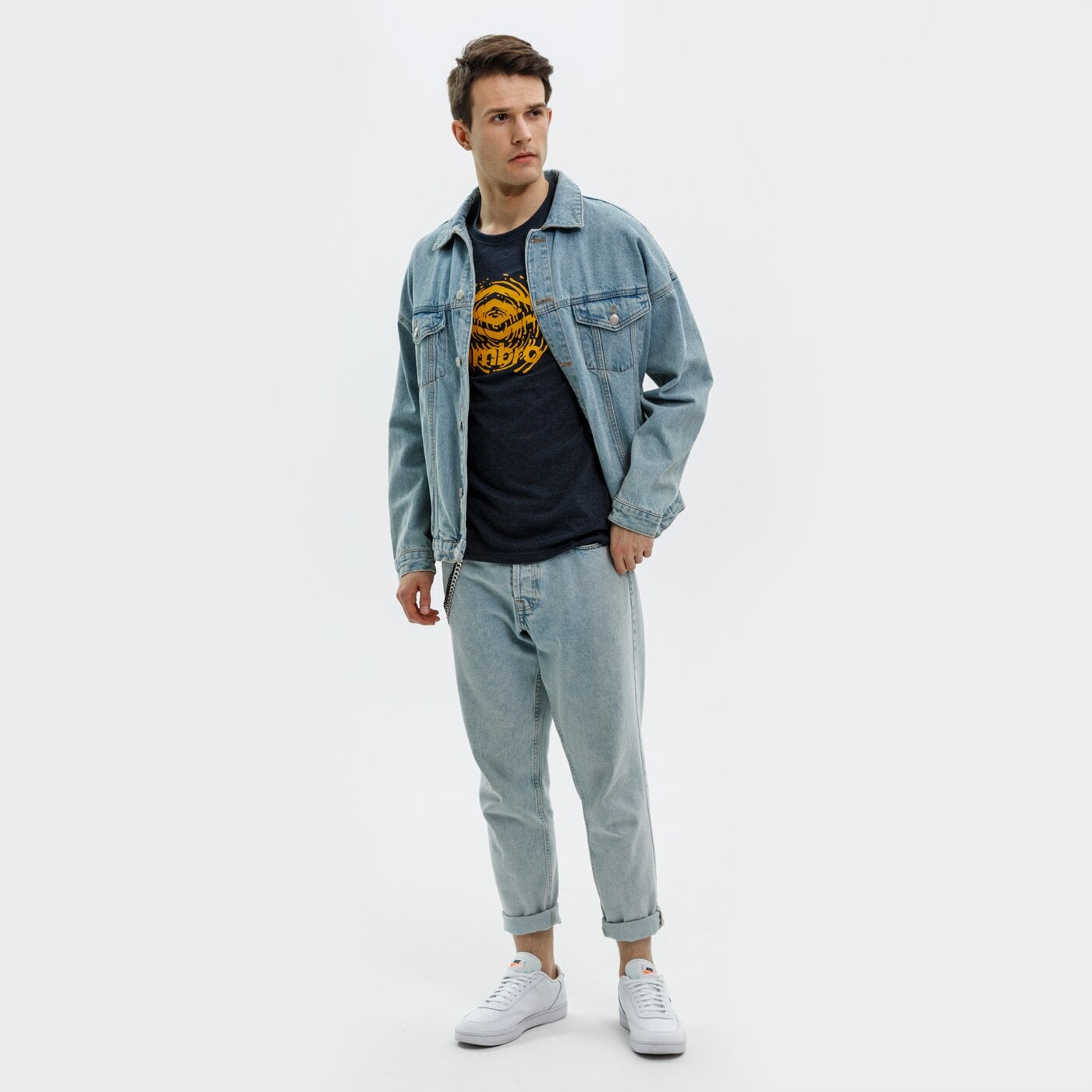 Koszulka męska UMBRO T-SHIRT NENEKO ul321tsm01003 kolor granatowy