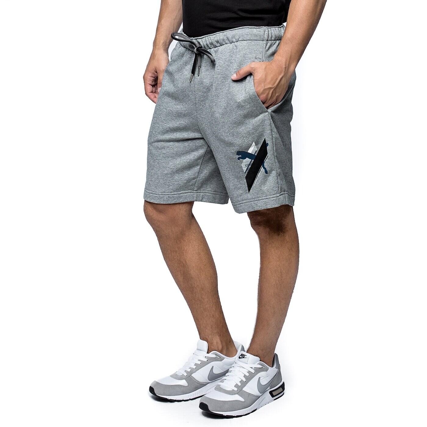 Spodenki męskie PUMA SZORTY FUN DRYGRAPHIC SWEAT BERMUDA 83653003 kolor szary