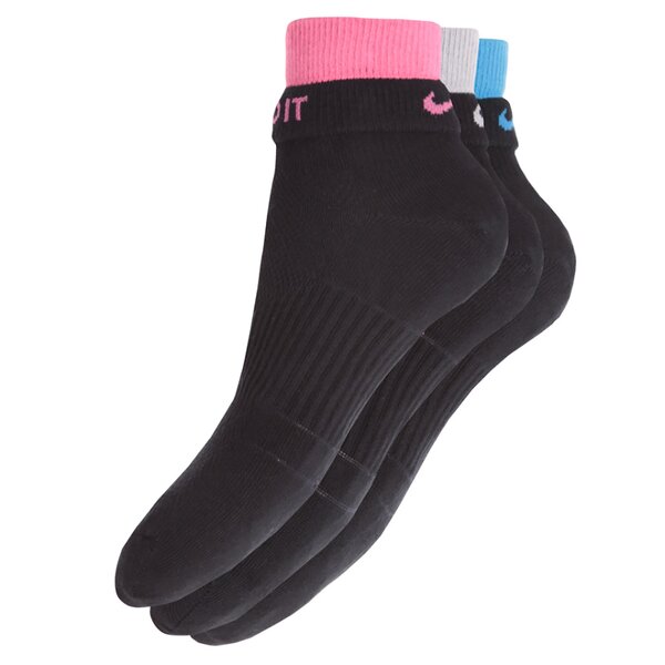 Skarpetki damskie NIKE SKARPETY 3PPK WOMEN S LIGHTWEIGHT QUART sx4730014 kolor czarny