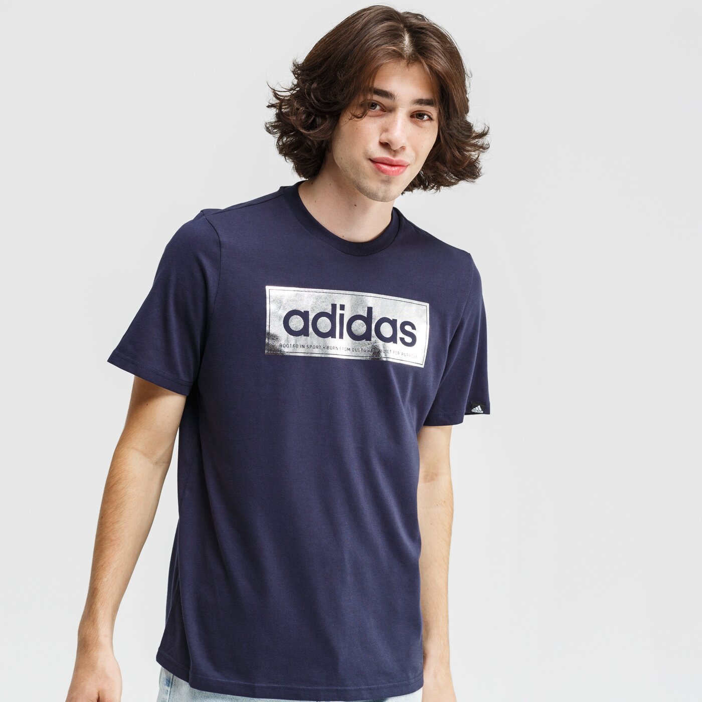 Koszulka męska ADIDAS T-SHIRT M CLR SLV LG T gd5914 kolor granatowy