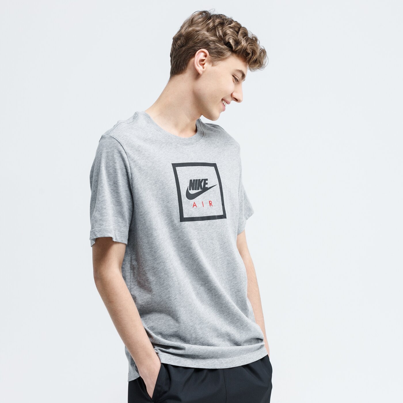 Koszulka męska NIKE T-SHIRT AIR bv7639-063 kolor szary
