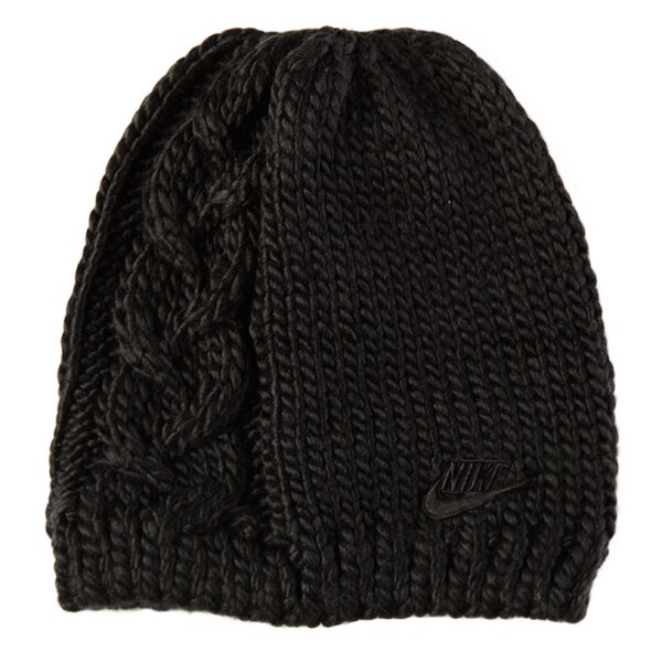 Czapka zimowa damska NIKE CZAPKA BEANIE-WMNS CABLE 546108010 kolor czarny