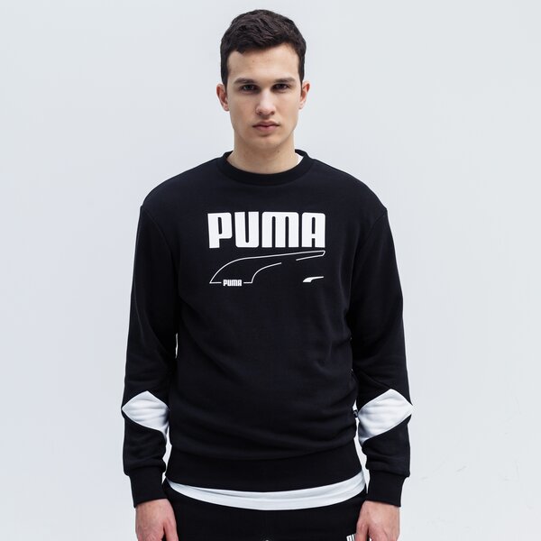 Bluza męska PUMA BLUZA REBEL CREW TR 585740 01 kolor czarny