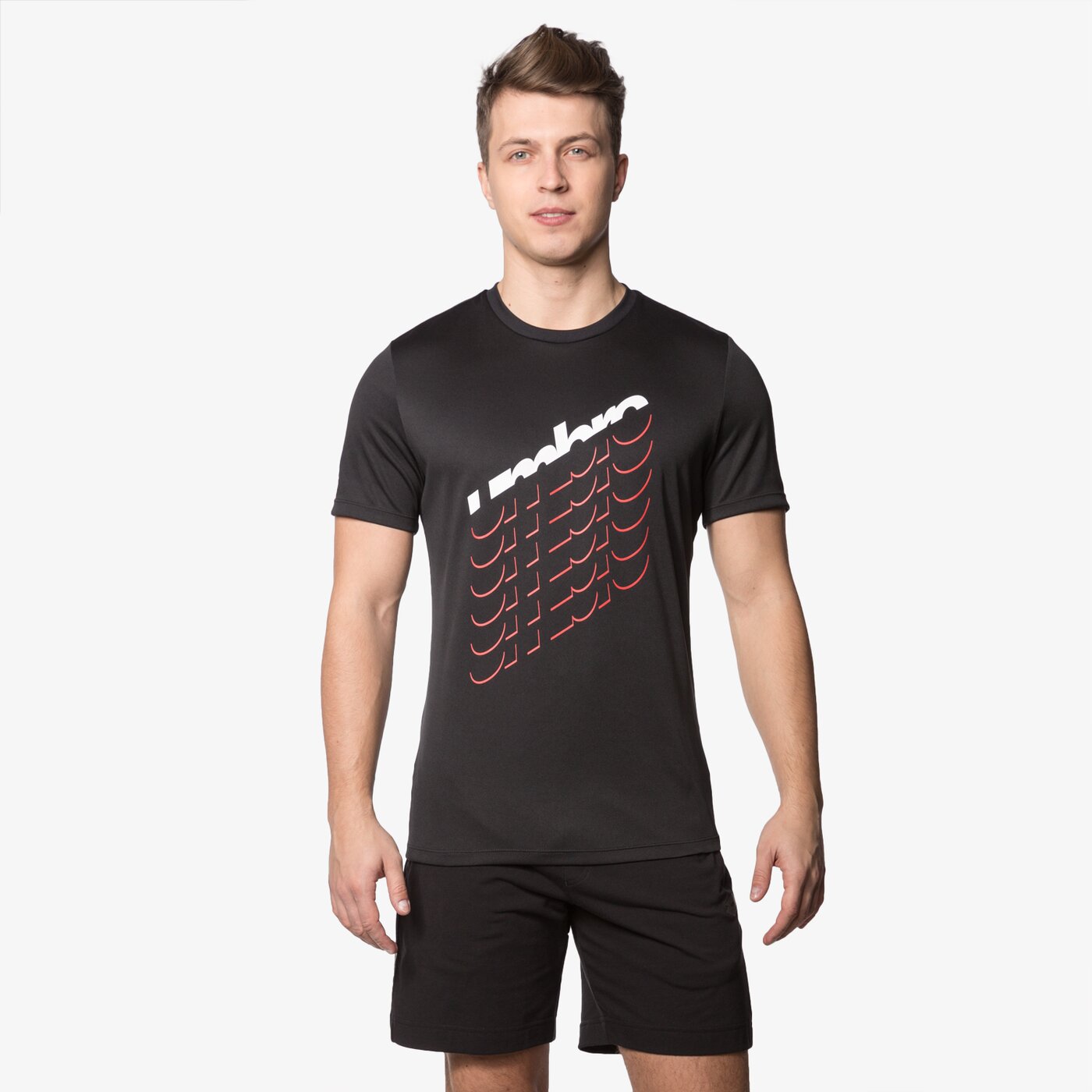 Koszulka męska UMBRO T-SHIRT VELOCE POLY TEE 64449u060 kolor czarny