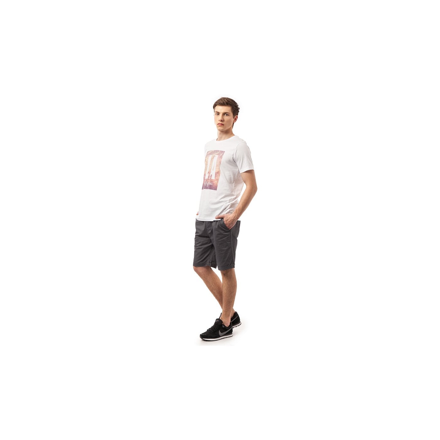 Koszulka męska LOTTO T-SHIRT NOTOS lo15tsm47001 kolor biały