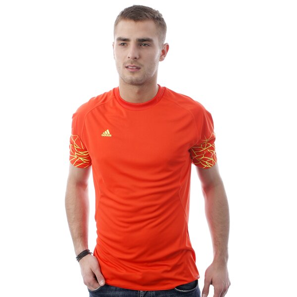Koszulka męska ADIDAS T-SHIRT F50 STYLE   CLIMALITE TEE x30612 kolor pomarańczowy