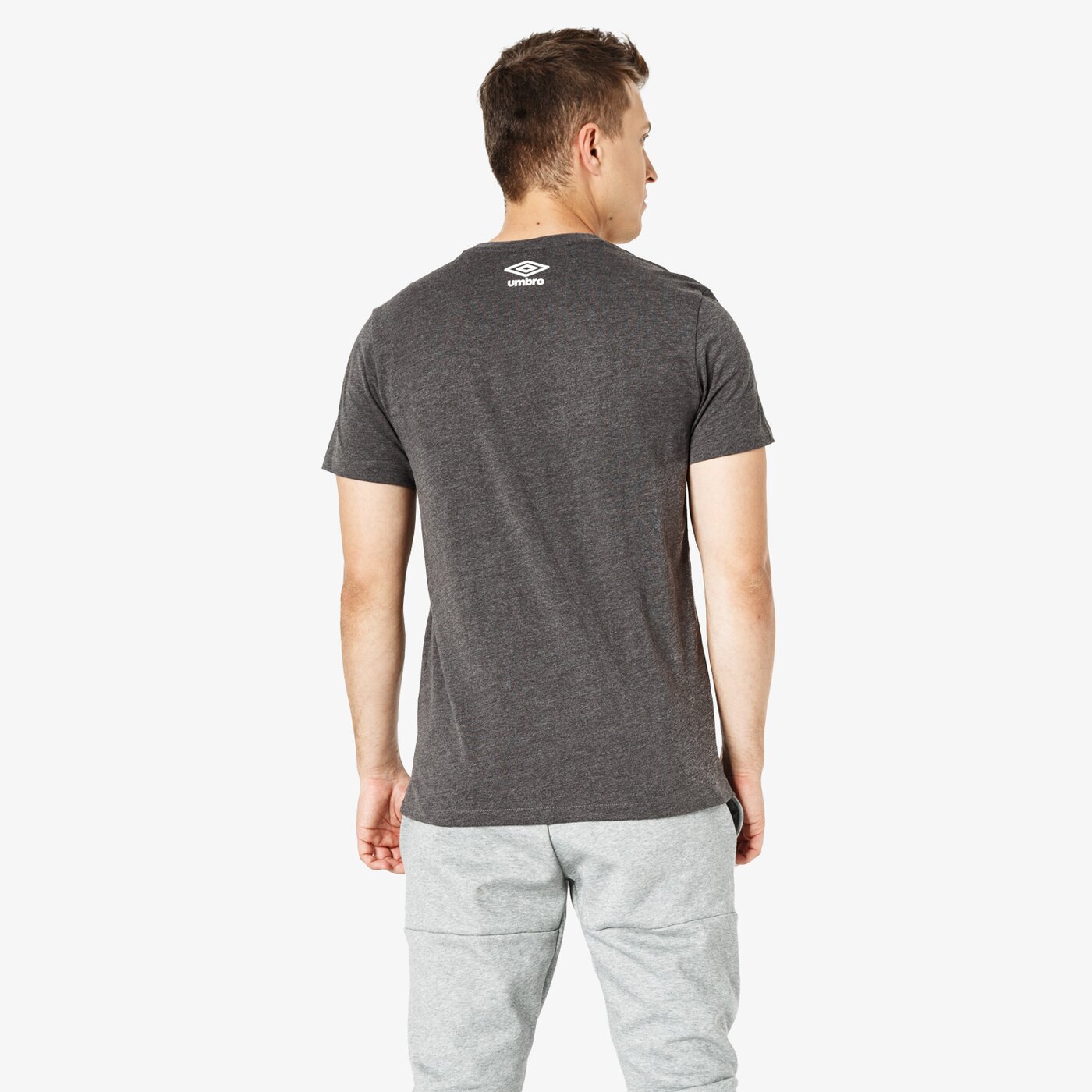 Koszulka męska UMBRO T-SHIRT SS HEADER ul38tsm55001 kolor szary