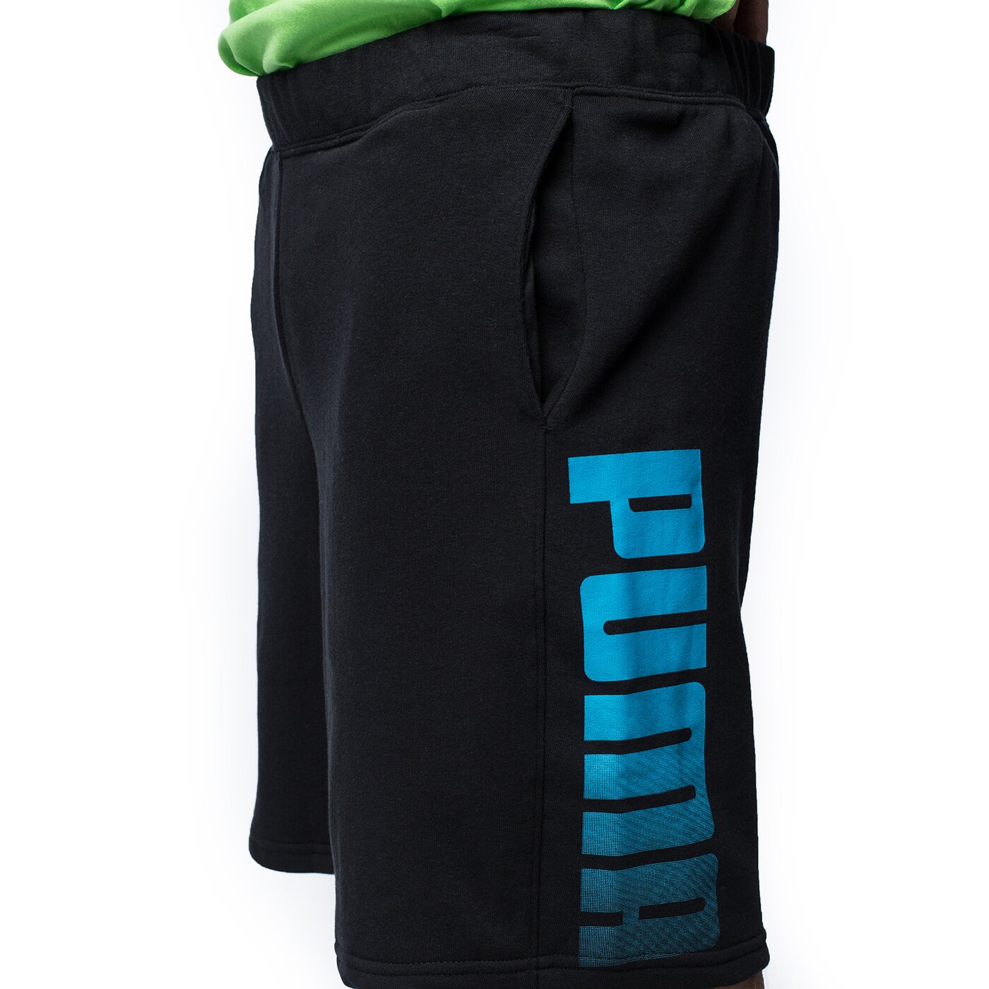 Spodenki męskie PUMA SZORTY FUN BIG LOGO SWEAT 83725801 kolor czarny