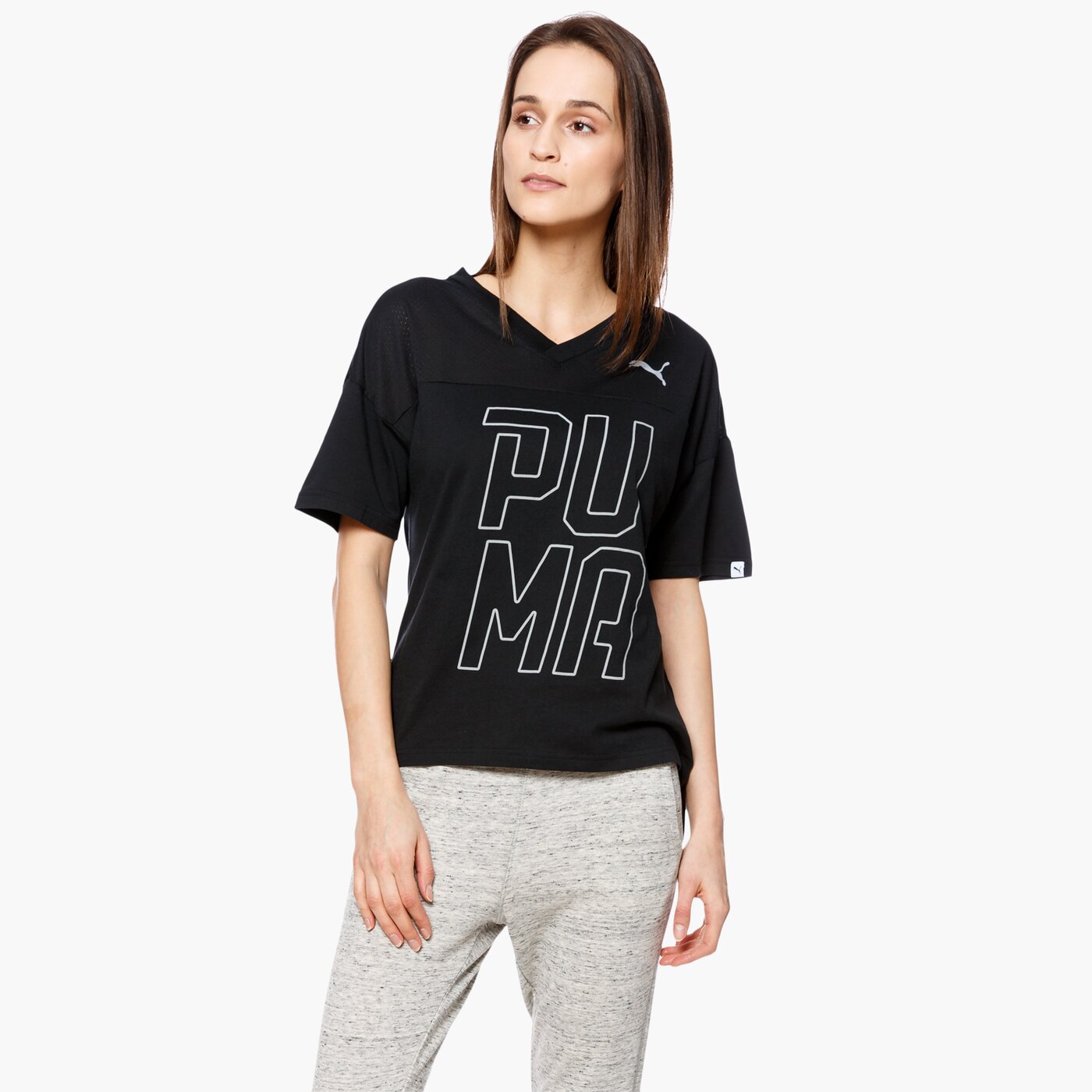 PUMA T SHIRT SS SWAGGER W 59074601 Czarny Damskie Koszulki 50 Style puma-t-shirt-ss-swagger-w-59074601-czarny-damskie-koszulki-50-style