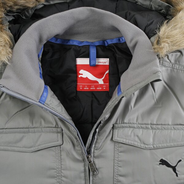 Kurtka zimowa męska PUMA KURTKA MENS ACTIVE BOMBER HD 55812602 kolor szary