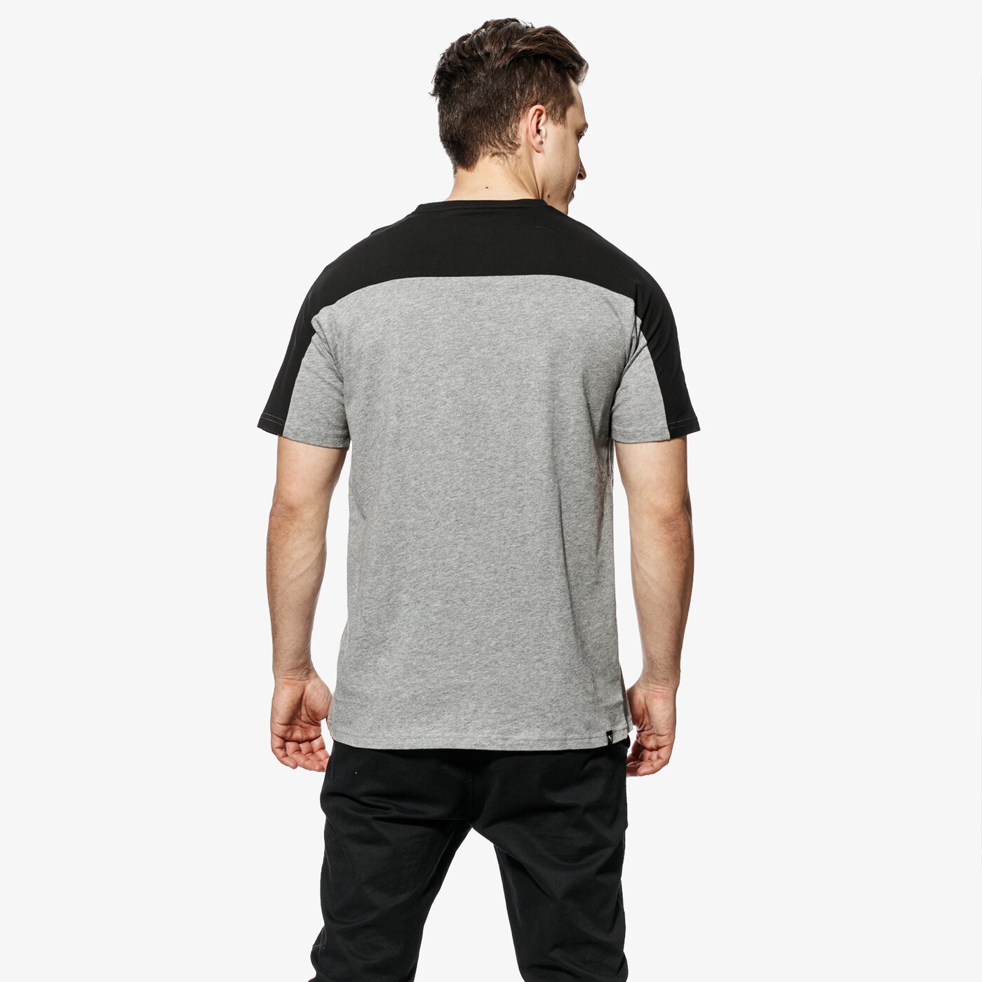 Koszulka męska PUMA T-SHIRT SS REBEL BLOCK 85009303 kolor szary