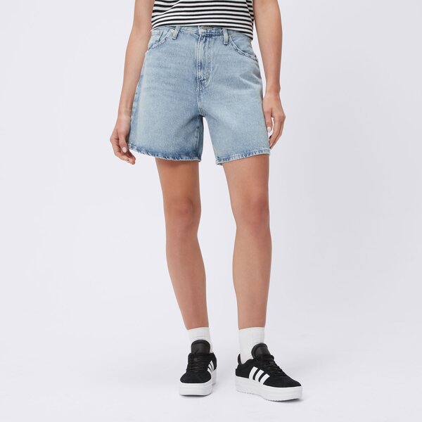 Spodenki damskie LEVI'S SZORTY HIGH BAGGY MED INDIGO a9311-0000 kolor niebieski