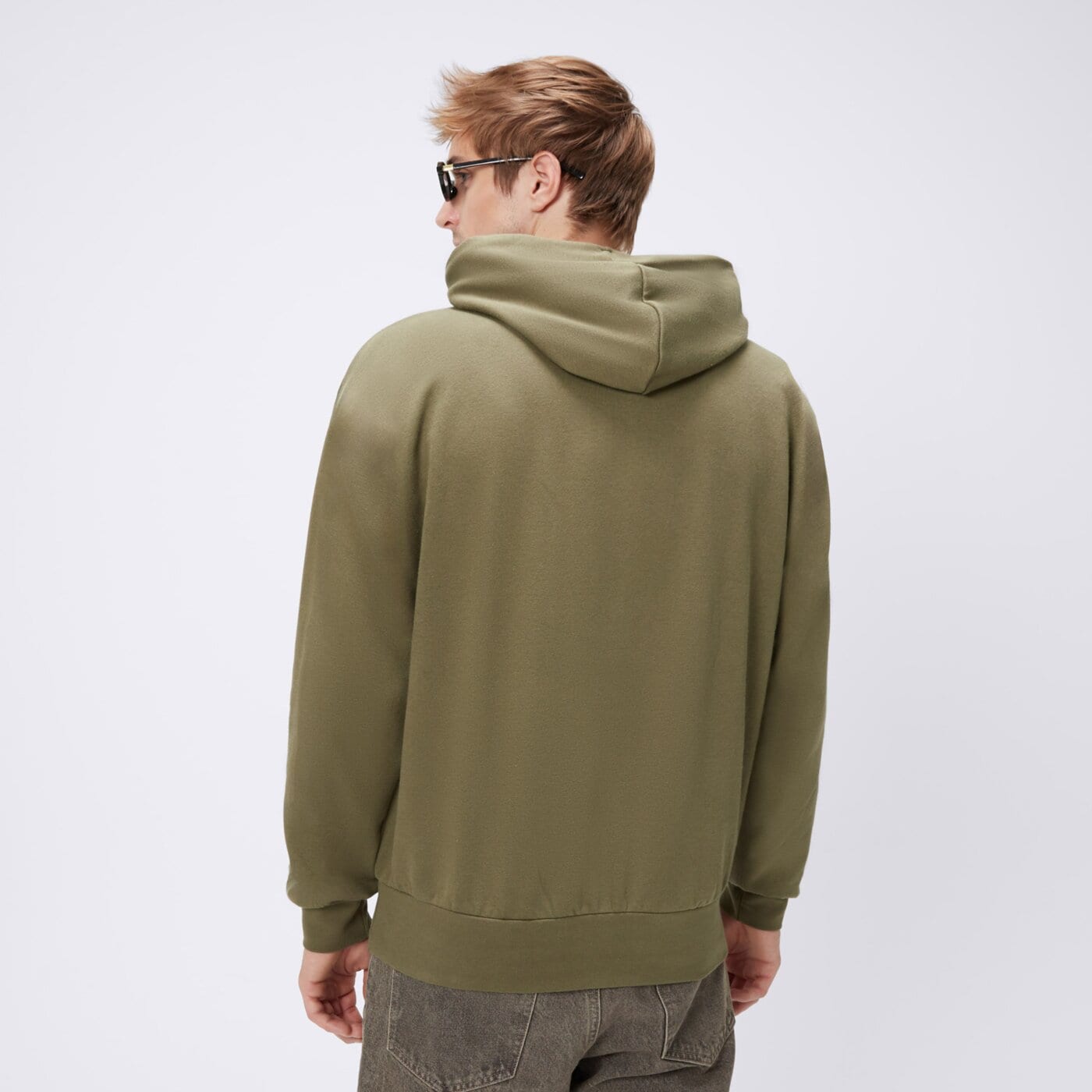 Bluza męska ADIDAS BLUZA Z KAPTUREM M FEELCOZY HD je3799 kolor khaki