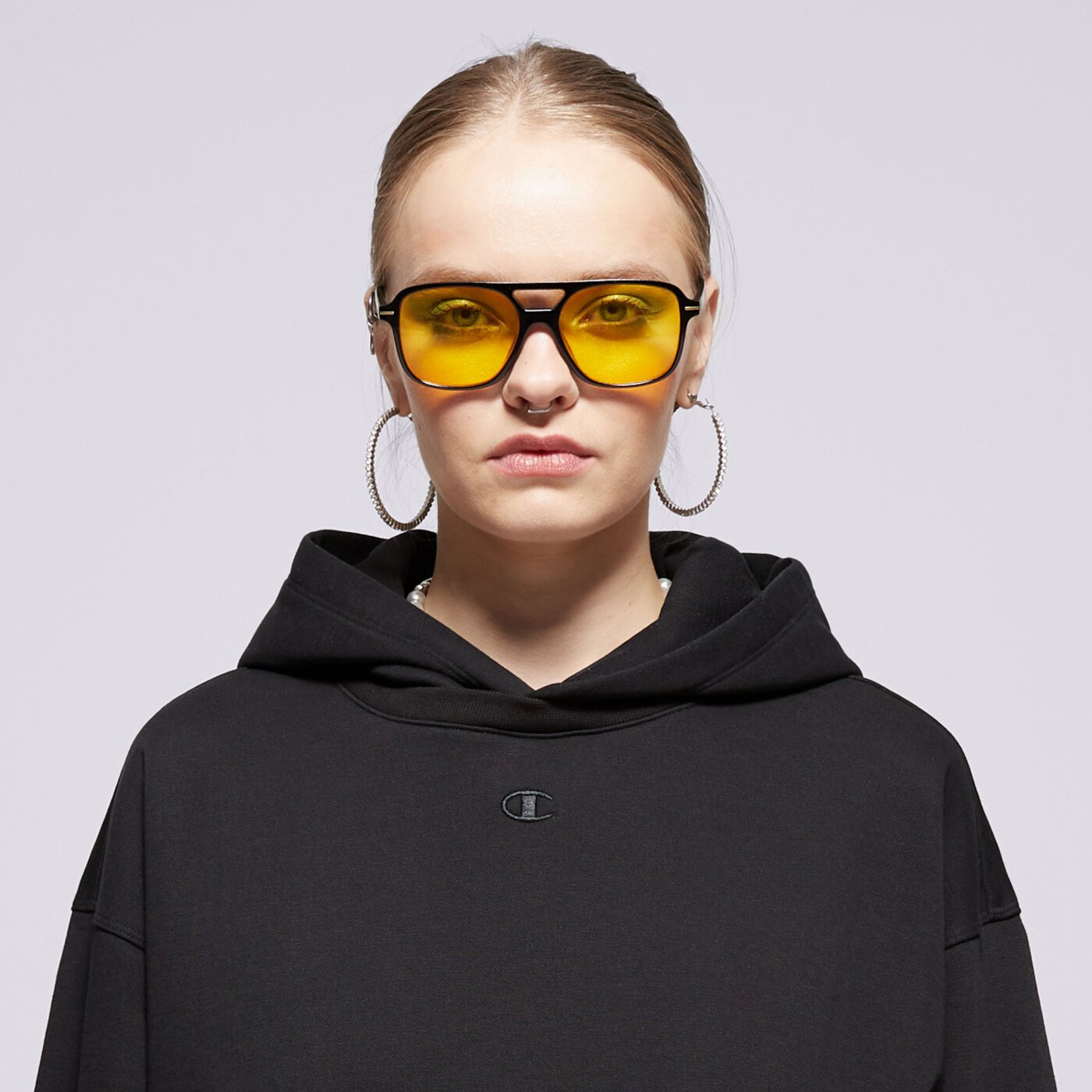 Bluza damska CHAMPION BLUZA Z KAPTUREM HOODED SWEATSHIRT 117539kk001 kolor czarny